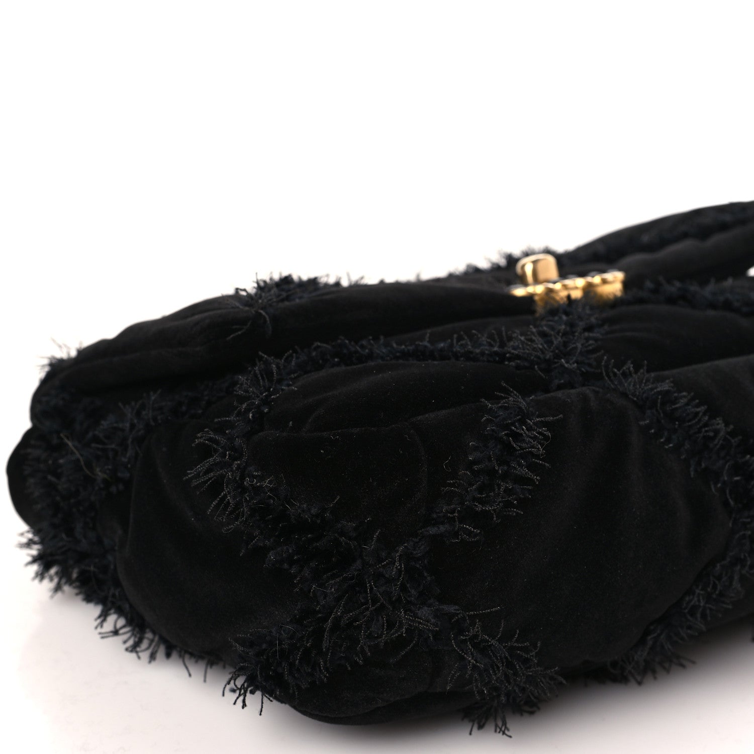 Chanel Cotton Canvas Quilted Medium Chanel 19 Flap Black 8 of 9