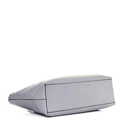 Valentino Garavani Grained Calfskin Rockstud Shoulder Tote Pastel Grey 6 of 11