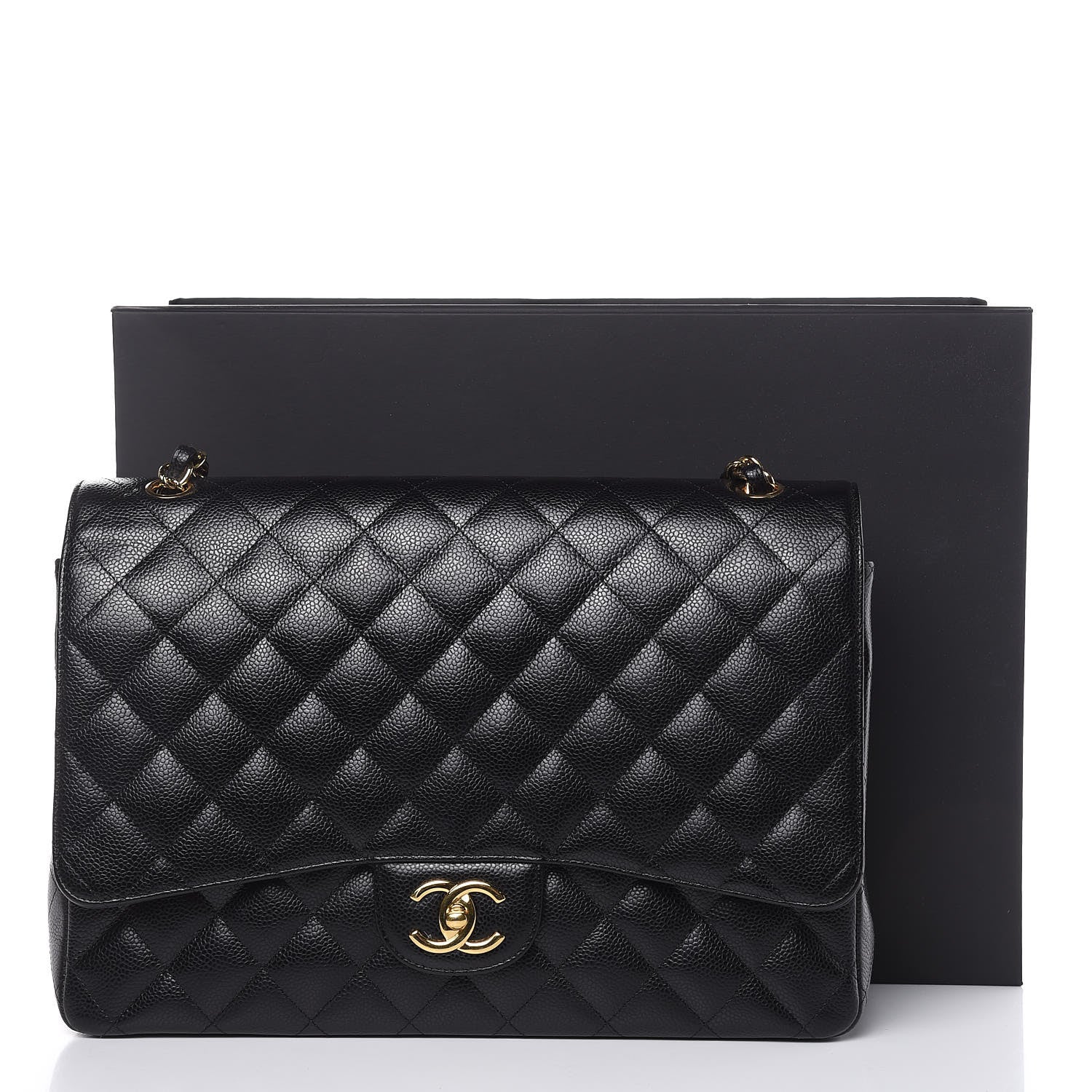 Chanel Caviar Quilted Maxi Double Flap Black 13 of 13