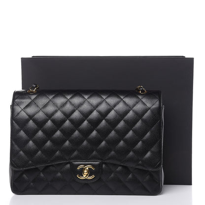 Chanel Caviar Quilted Maxi Double Flap Black 13 of 13