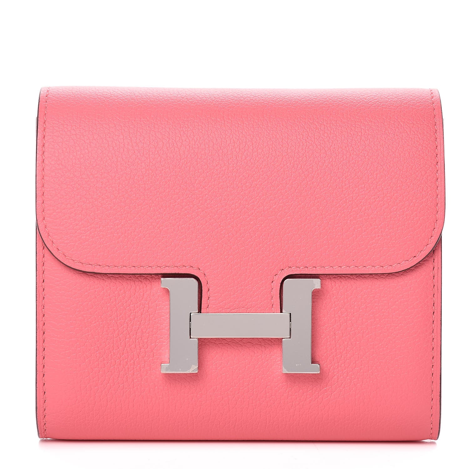 Hermes Evercolor Constance Short Wallet Rose Azalee 1 of 8