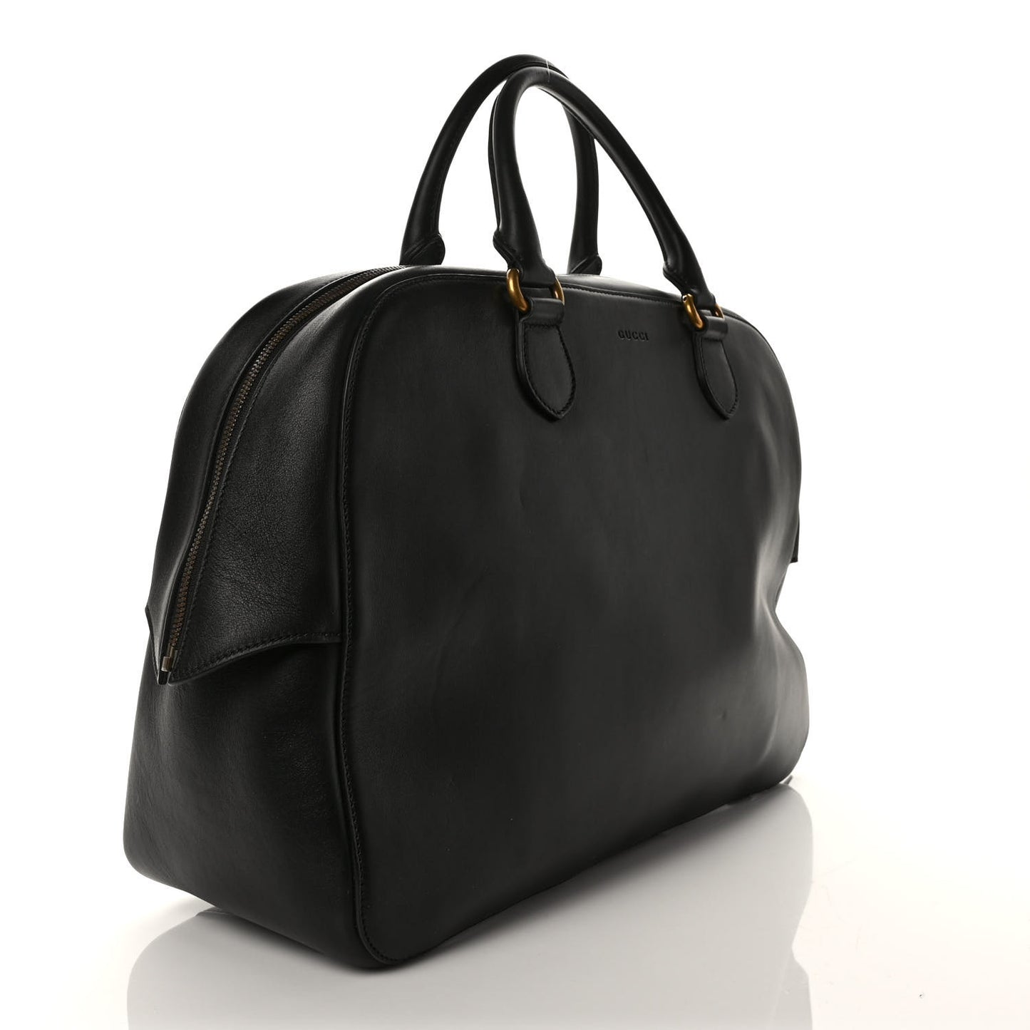 Calfskin Embossed L'Aveugle Par Amour Duffle Black
