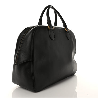 Gucci Calfskin Embossed L'Aveugle Par Amour Duffle Black 3 of 10