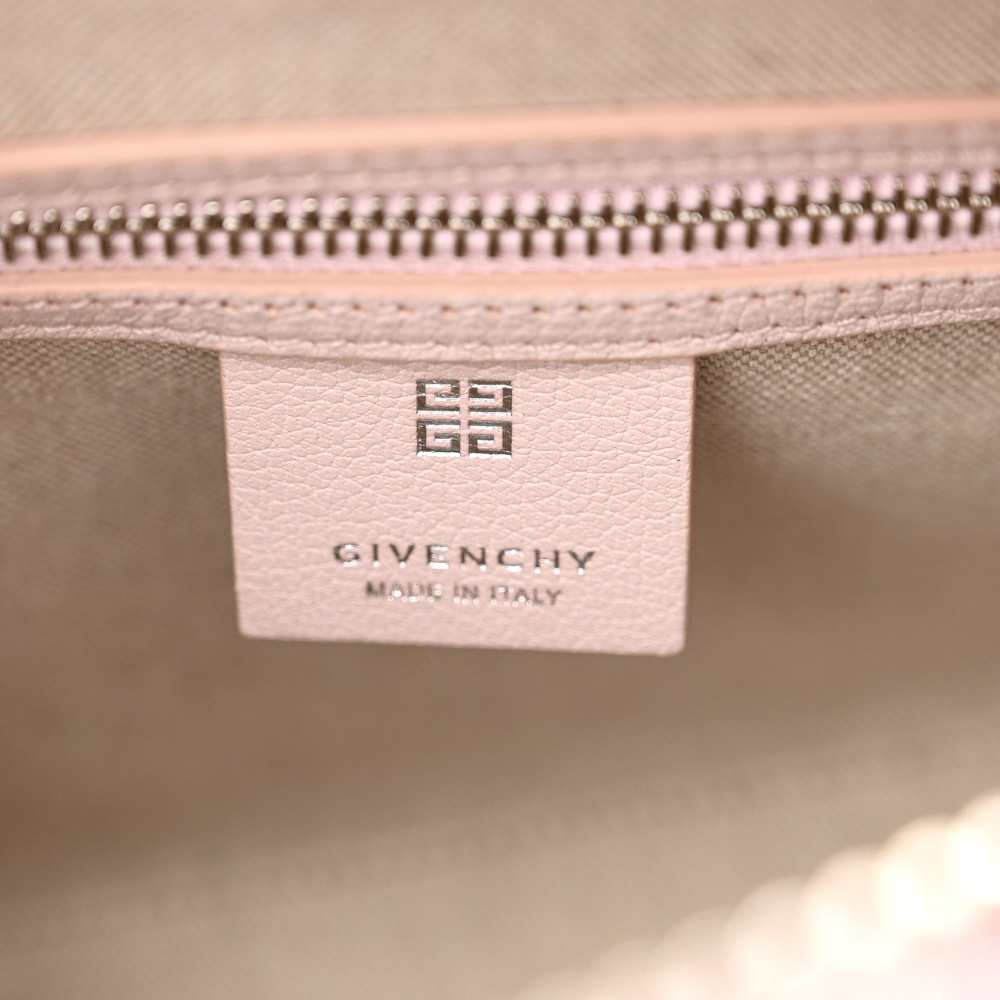 Sugar Goatskin Mini Antigona Light Pink