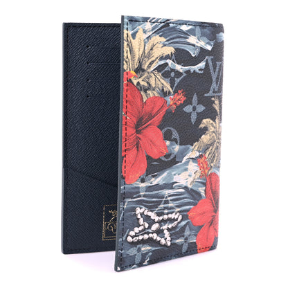 Louis Vuitton Monogram Surfin' Passport Cover Navy Blue 3 of 9
