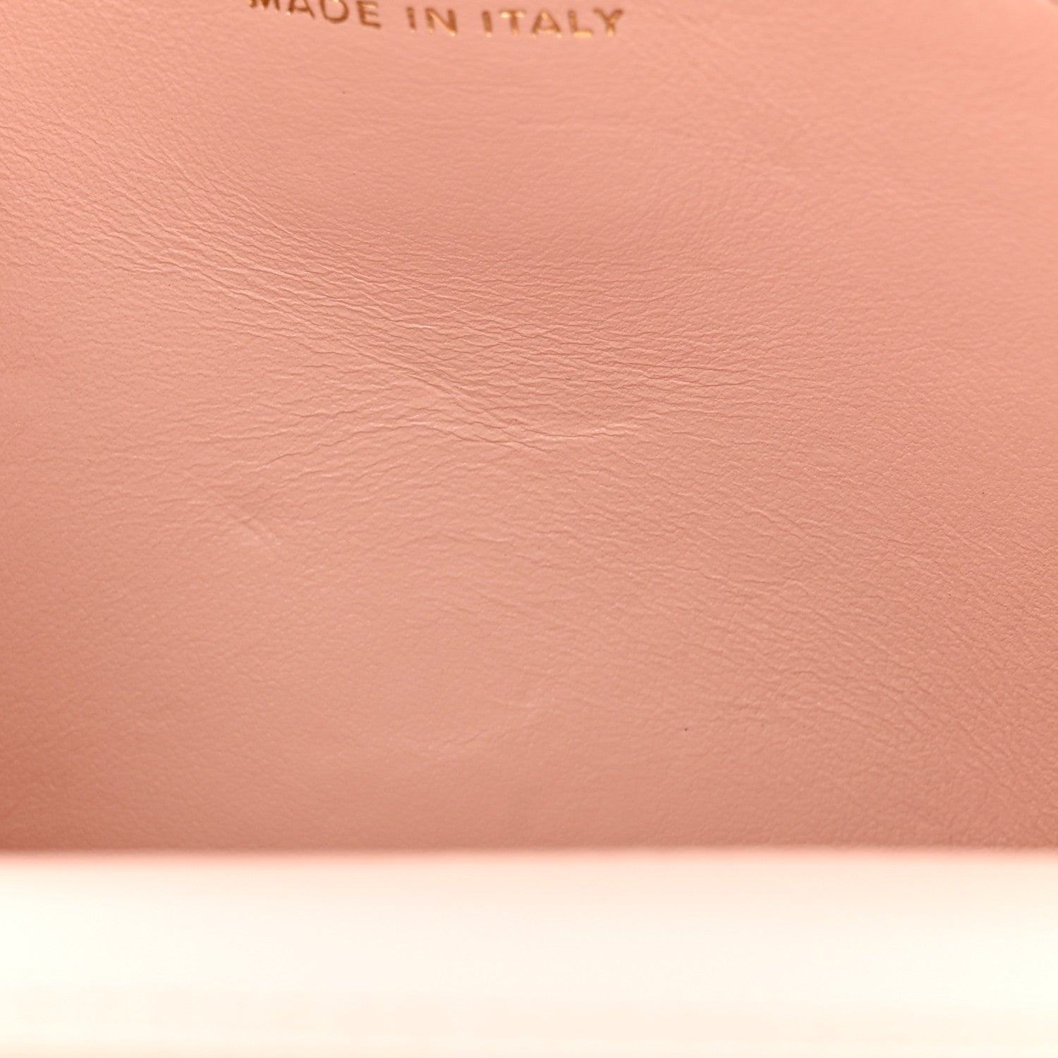 Chanel Caviar Quilted Camellia Wallet On Chain WOC Light Pink 14 of 14