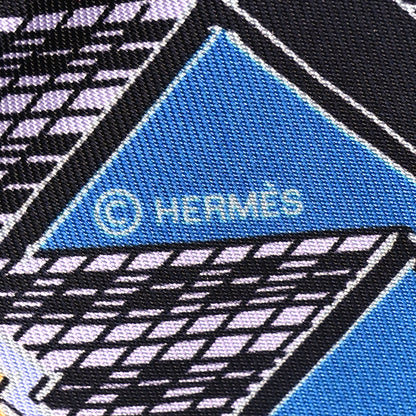 Hermes Silk Pantin City Twilly Black Parme Multicolore 4 of 4