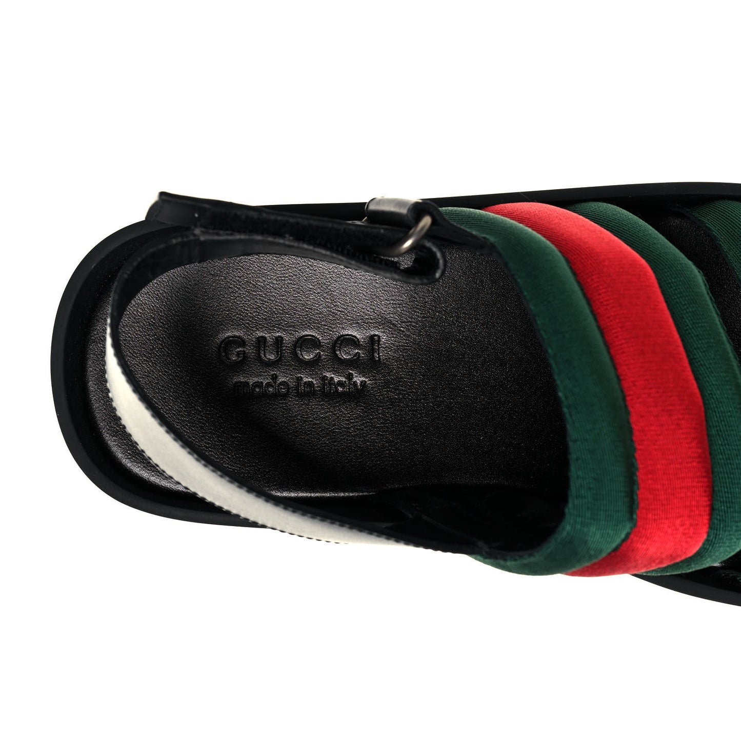 Nylon Cirano Lux Web Mens Cleat Sole Slingback Sandals 6.5 Green Red Black