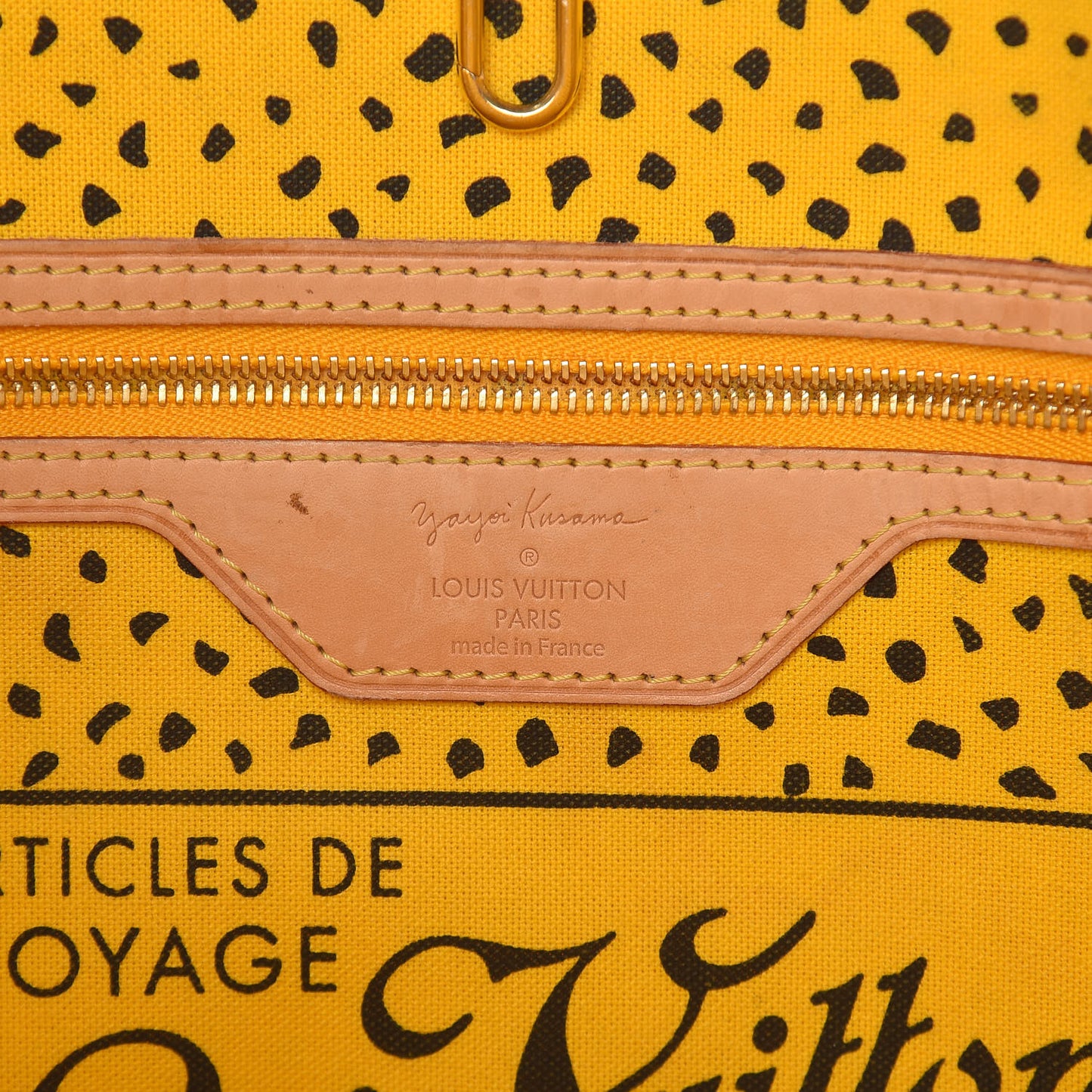 Monogram Kusama Waves Neverfull MM Yellow