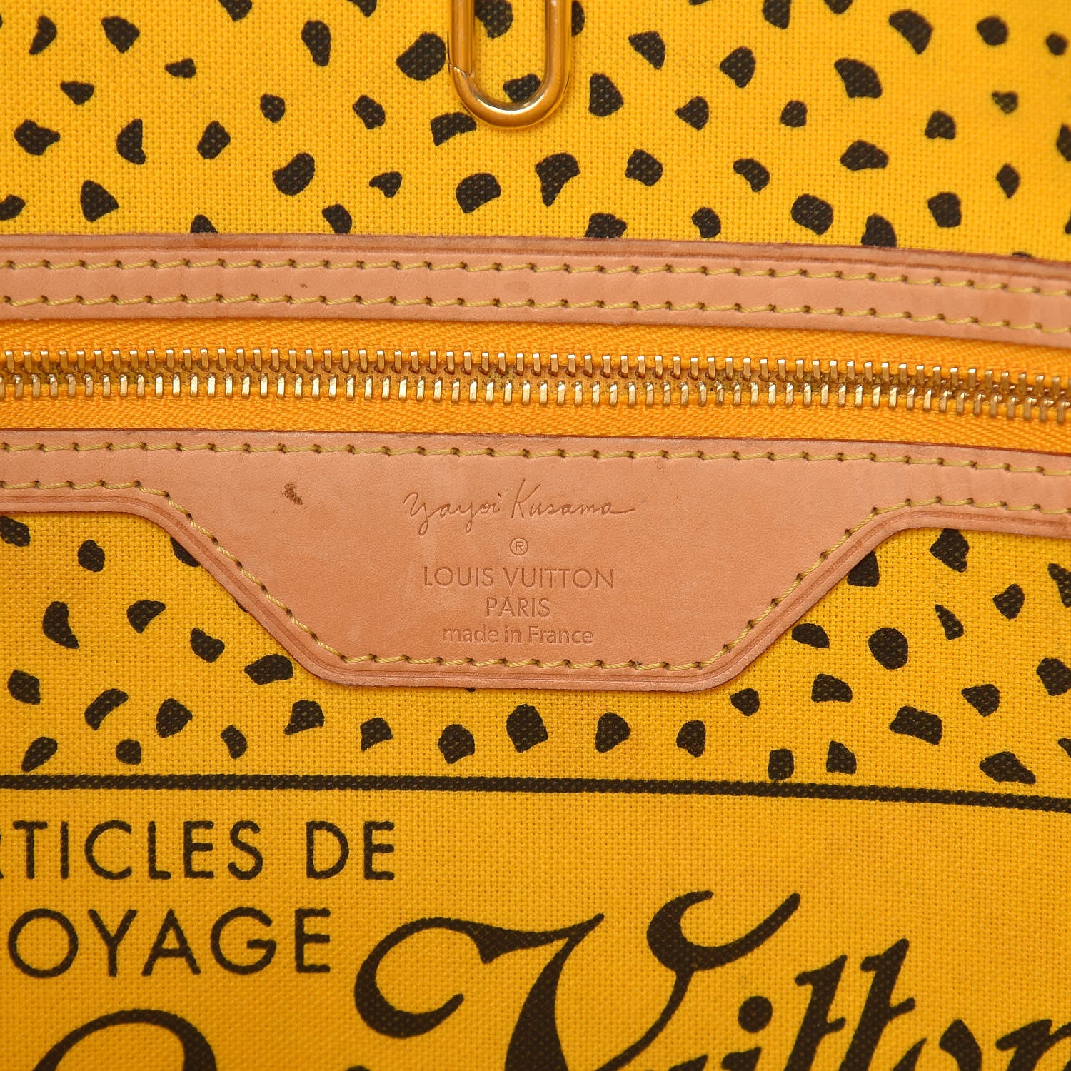 Louis Vuitton Monogram Kusama Waves Neverfull MM Yellow 6 of 19
