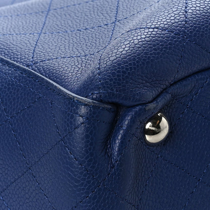 Chanel Grained Calfskin CC Pocket Tote Navy Blue 10 of 11