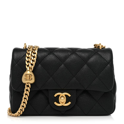 Chanel Caviar Quilted Mini Sweetheart Rectangular Flap Black 1 of 9