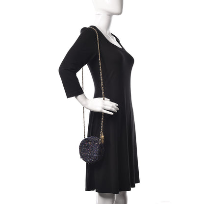 Chanel Tweed Round Clutch With Chain Multicolor 2 of 7