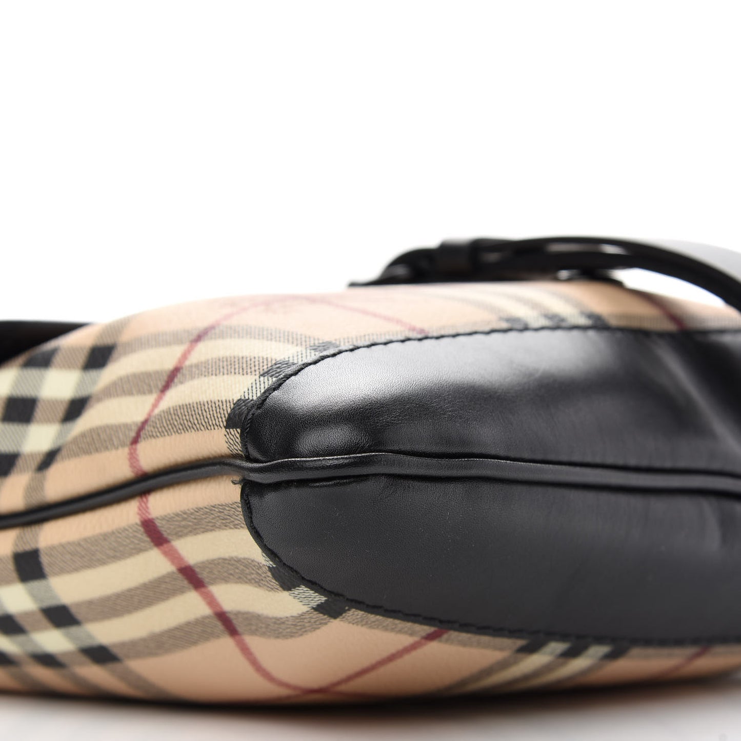 Haymarket Check Crossbody Messenger Bag Black