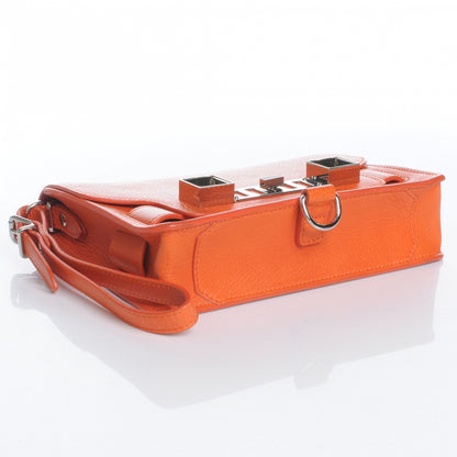 Proenza Schouler Textured Leather PS11 Wristlet Clutch Orange 4 of 8