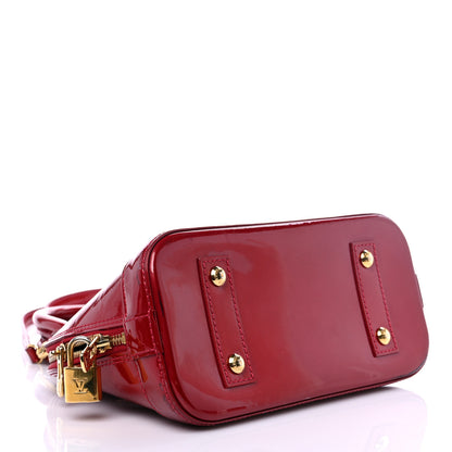 Louis Vuitton Vernis Alma BB Cherry 4 of 21