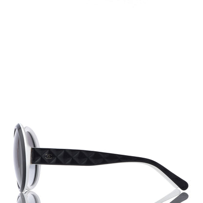Chanel Quilted CC Mod Sunglasses 5120 Black White 3 of 10