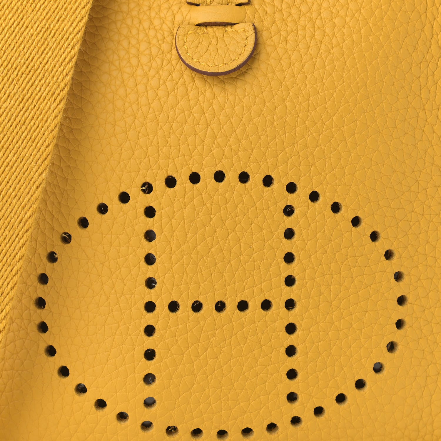 Hermes Taurillon Clemence Evelyne TPM Jaune Ambre 7 of 11