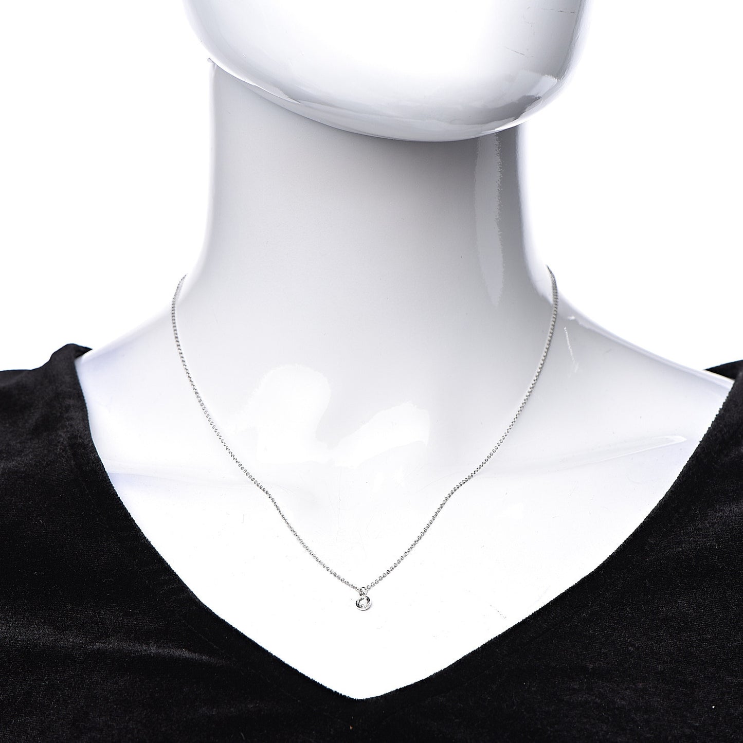 Platinum Diamond .16ct Elsa Peretti Diamonds By the Yard Lariat Necklace