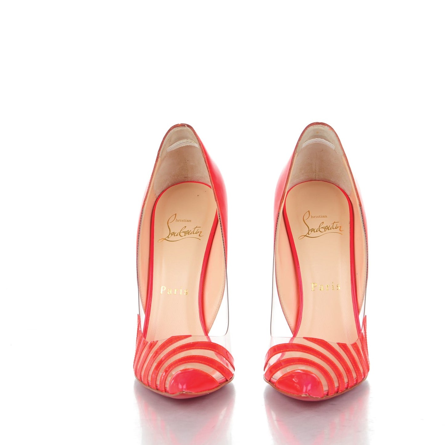 Patent Fluo PVC Pivichic 120 Pumps 34.5 Rose Paris