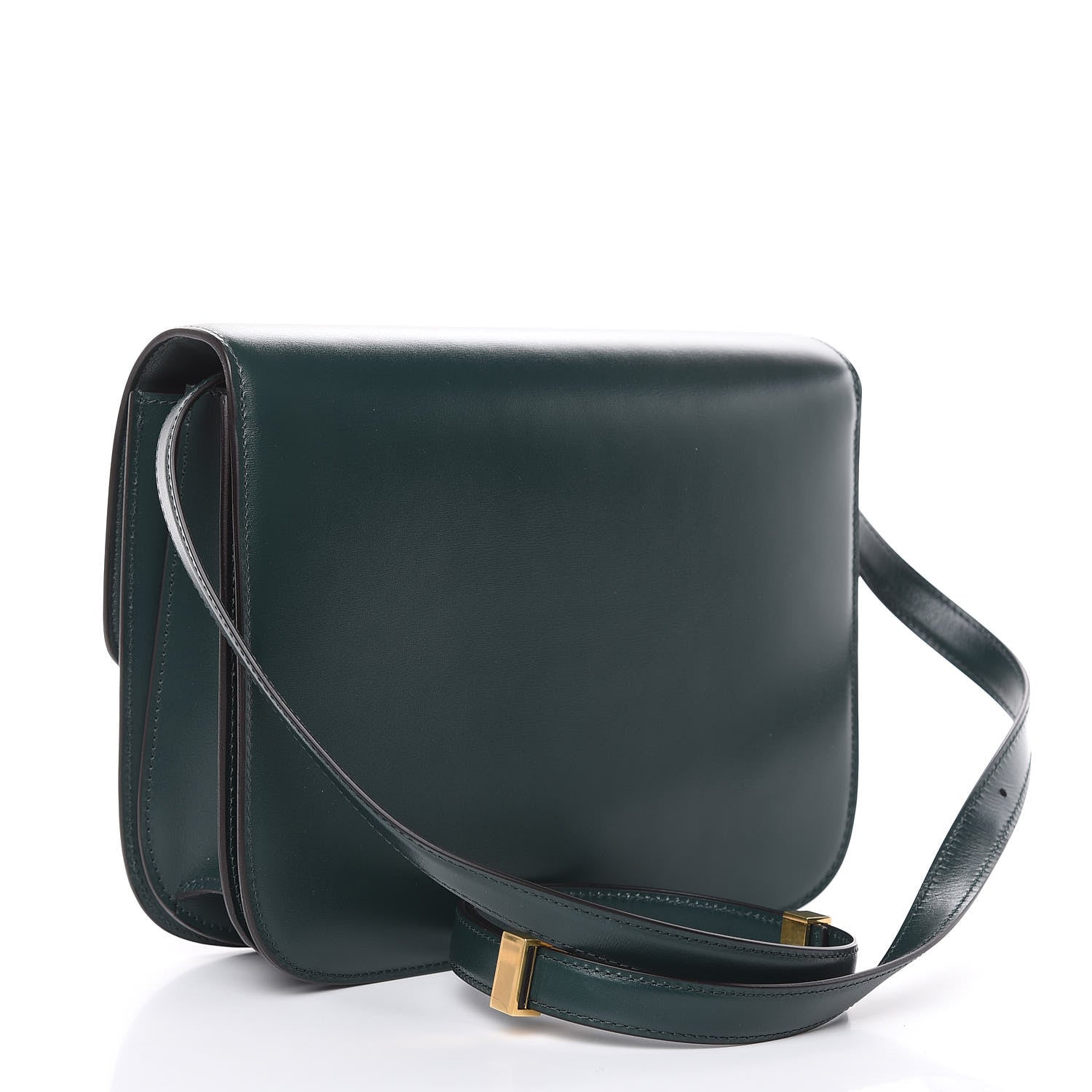 Celine Box Calfskin Medium Classic Box Flap Bag Dark Green 3 of 10