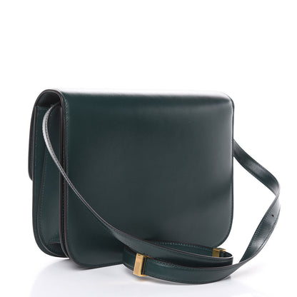 Celine Box Calfskin Medium Classic Box Flap Bag Dark Green 3 of 10