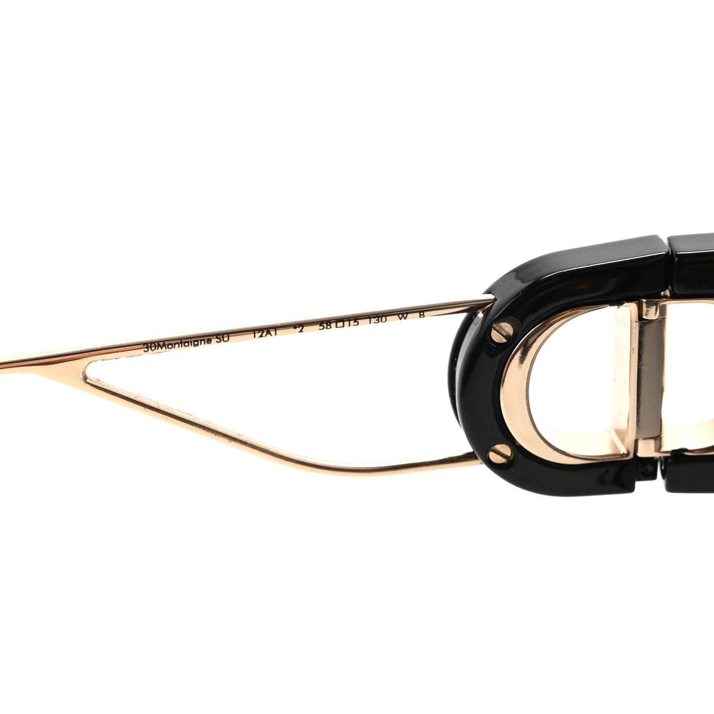 Square 30 Montaigne Sunglasses Black