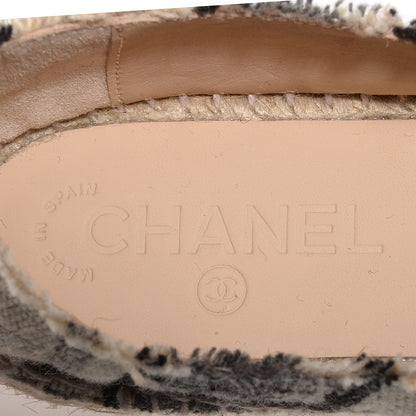 Chanel Canvas Striped Espadrilles 37 8 of 10