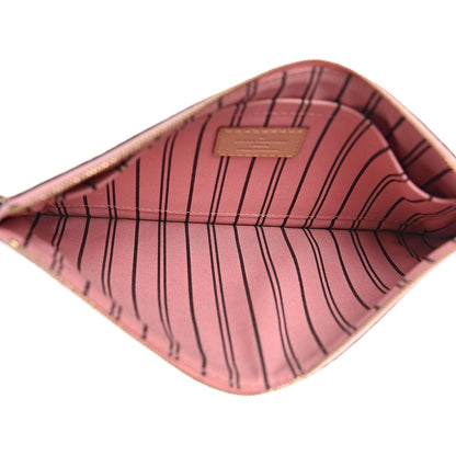 Louis Vuitton Monogram Neverfull MM GM Pochette Sugar Pink 5 of 7