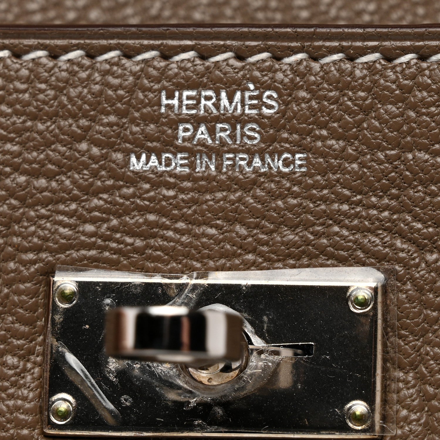 Hermes Chevre Mysore Kelly Longue Wallet Etoupe 6 of 8