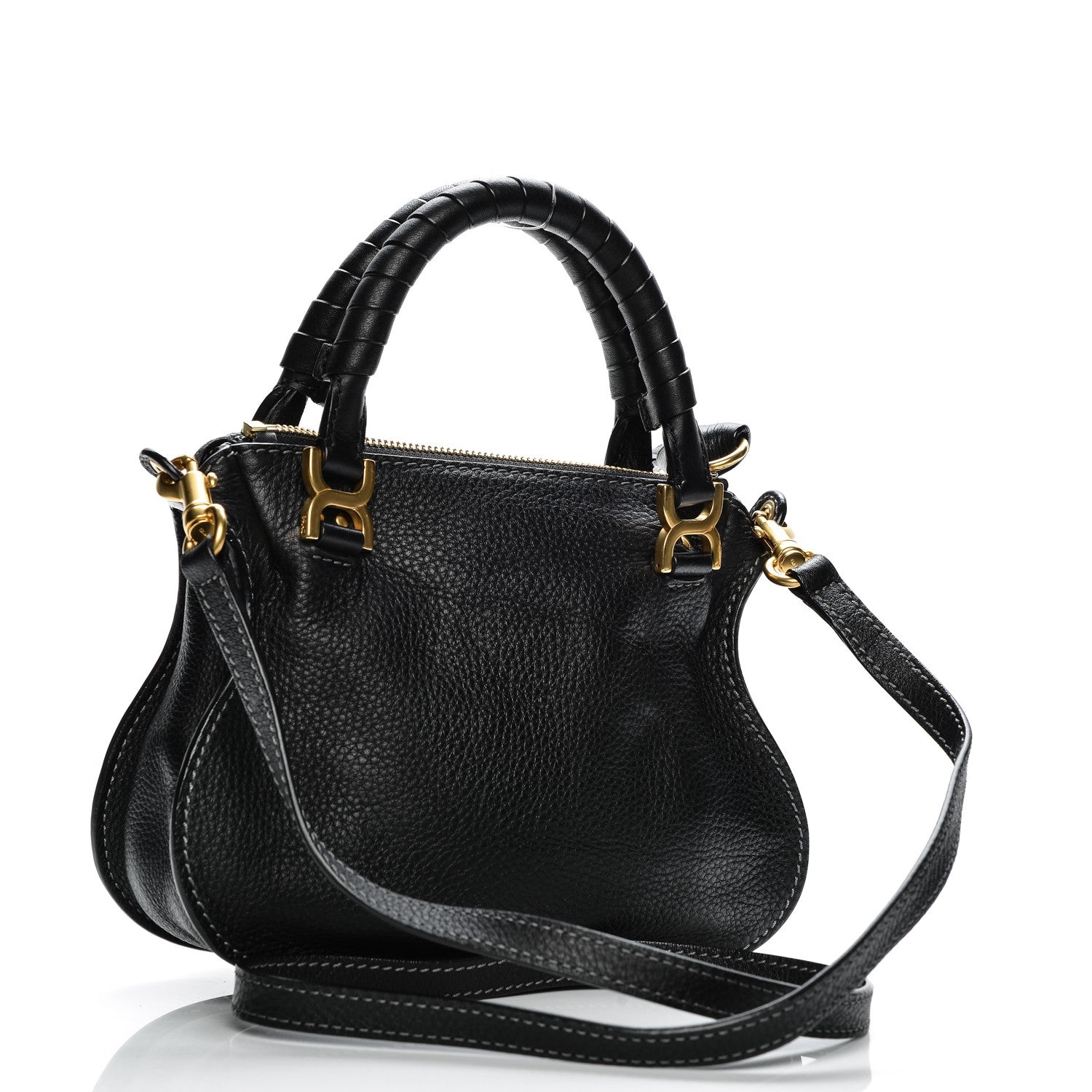Chloe Calfskin Mini Marcie Satchel Black 4 of 8