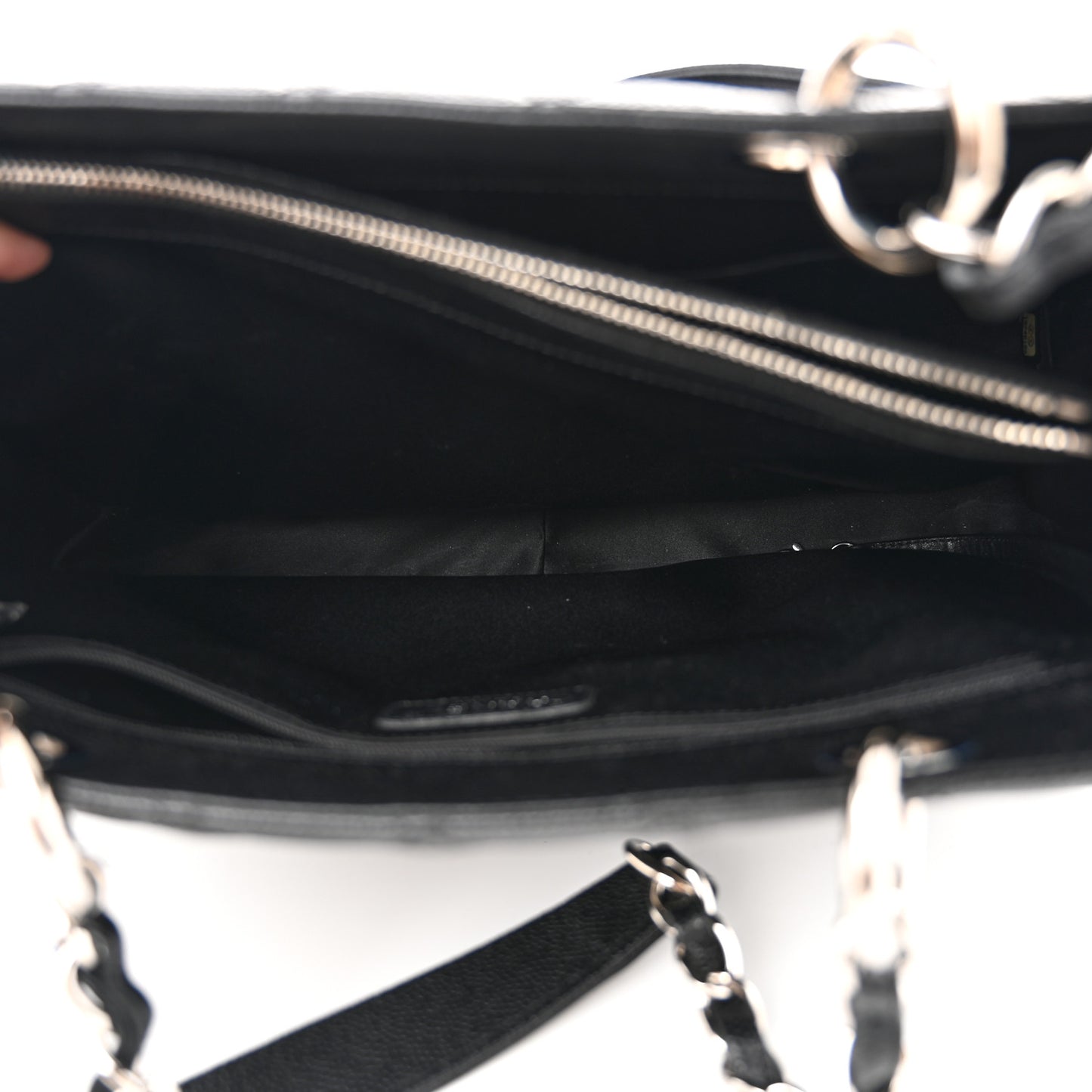 Caviar Quilted Grand Shopping Tote GST Black