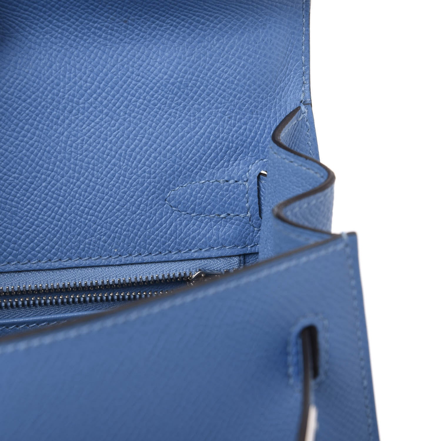 Hermes Epsom Kelly Sellier 25 Bleu Paradis 14 of 40