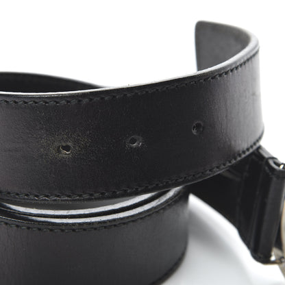 Gucci Calfskin Interlocking G Belt 95 38 Black 4 of 6