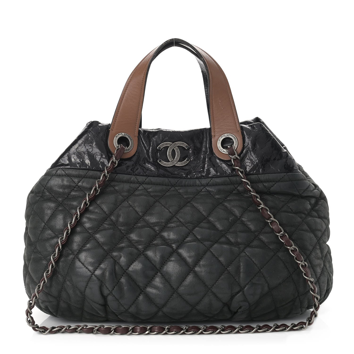 Chanel Iridescent Calfskin Small In The Mix Tote Black 1 of 10