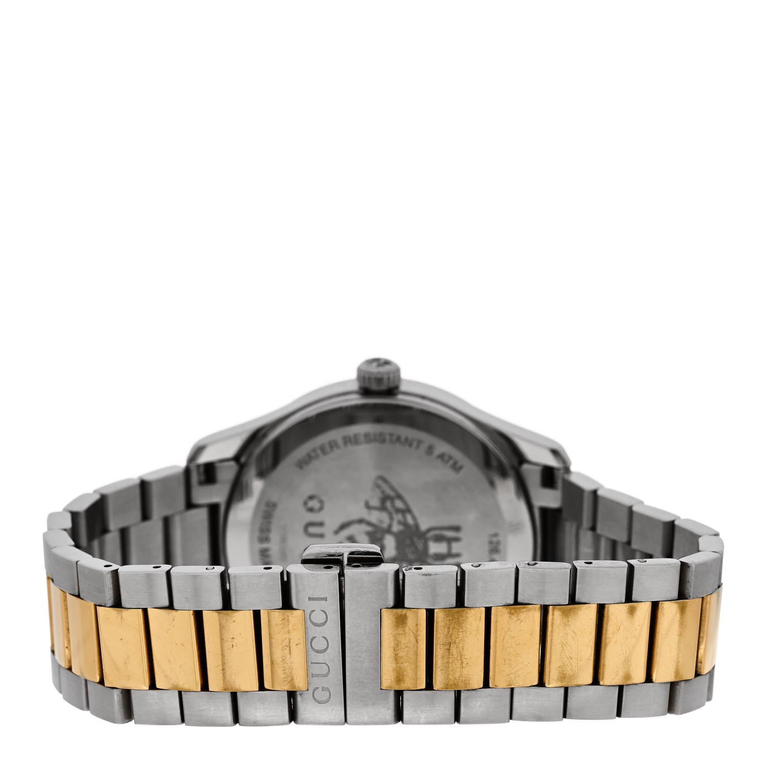 Gucci Stainless Steel 38mm G-Timeless Two Tone Bee Quartz Watch 3 of 5