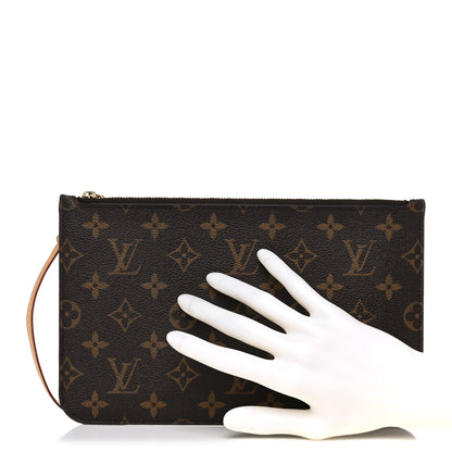 Louis Vuitton Monogram Neverfull MM GM Pochette Mimosa 2 of 8