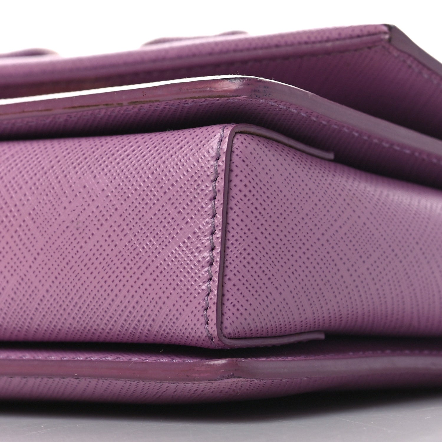 Salvatore Ferragamo Printed Calfskin Ginny Crossbody Bag Purple 9 of 9