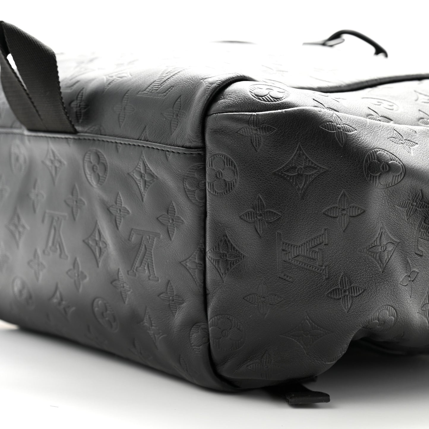 Calfskin Monogram Shadow Discovery Backpack Black