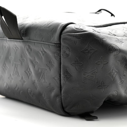 Louis Vuitton Calfskin Monogram Shadow Discovery Backpack Black 9 of 9