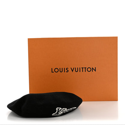 Louis Vuitton Wool LV Lovers Beret Black 9 of 9