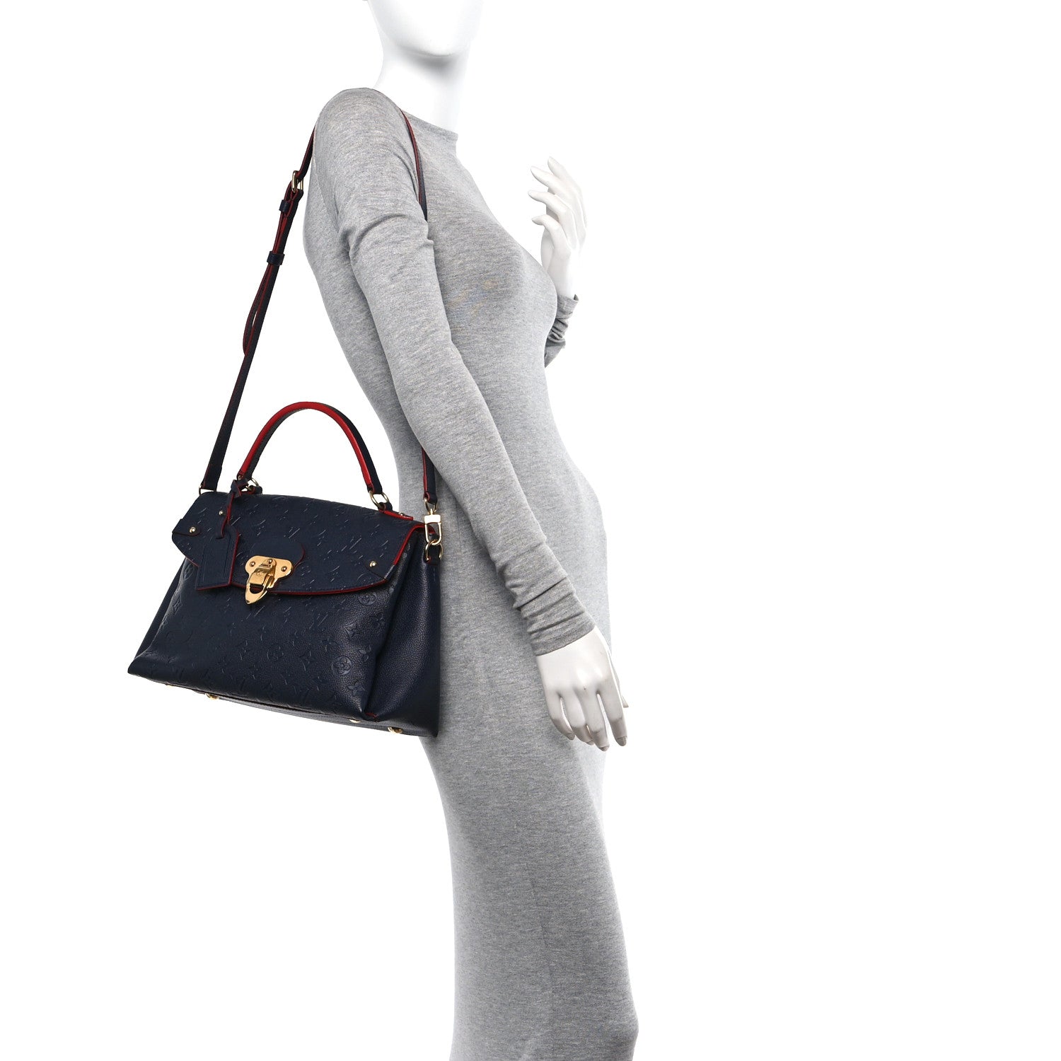 Louis Vuitton Empreinte Georges MM Marine Rouge 2 of 13