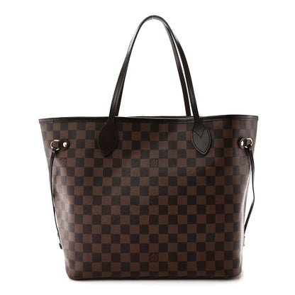 Louis Vuitton Damier Ebene Neo Neverfull MM MM Rose Ballerine 1 of 10