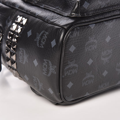 MCM Visetos Small Side Stud Stark Backpack Black 5 of 10
