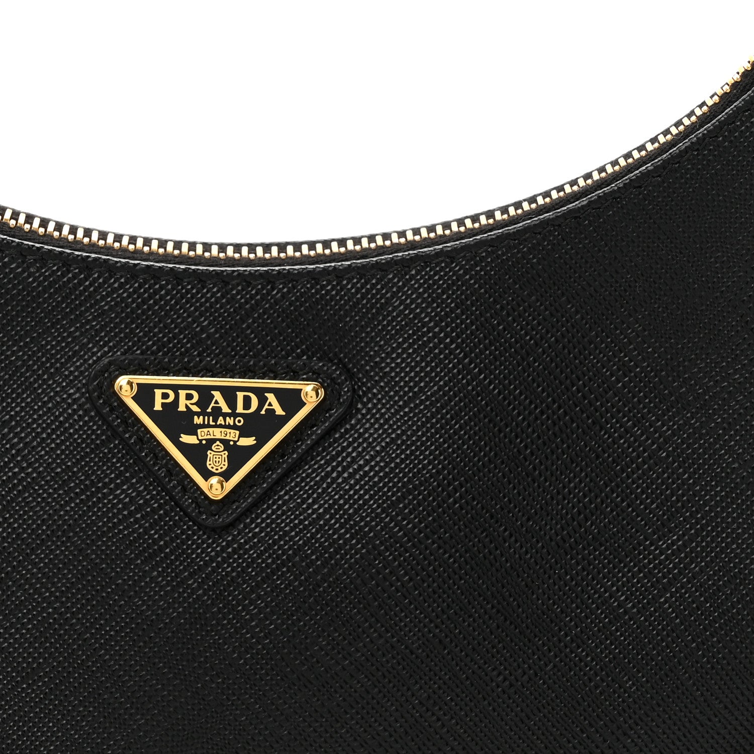 Prada Saffiano Lux Re-Edition 2005 Shoulder Bag Black 7 of 9