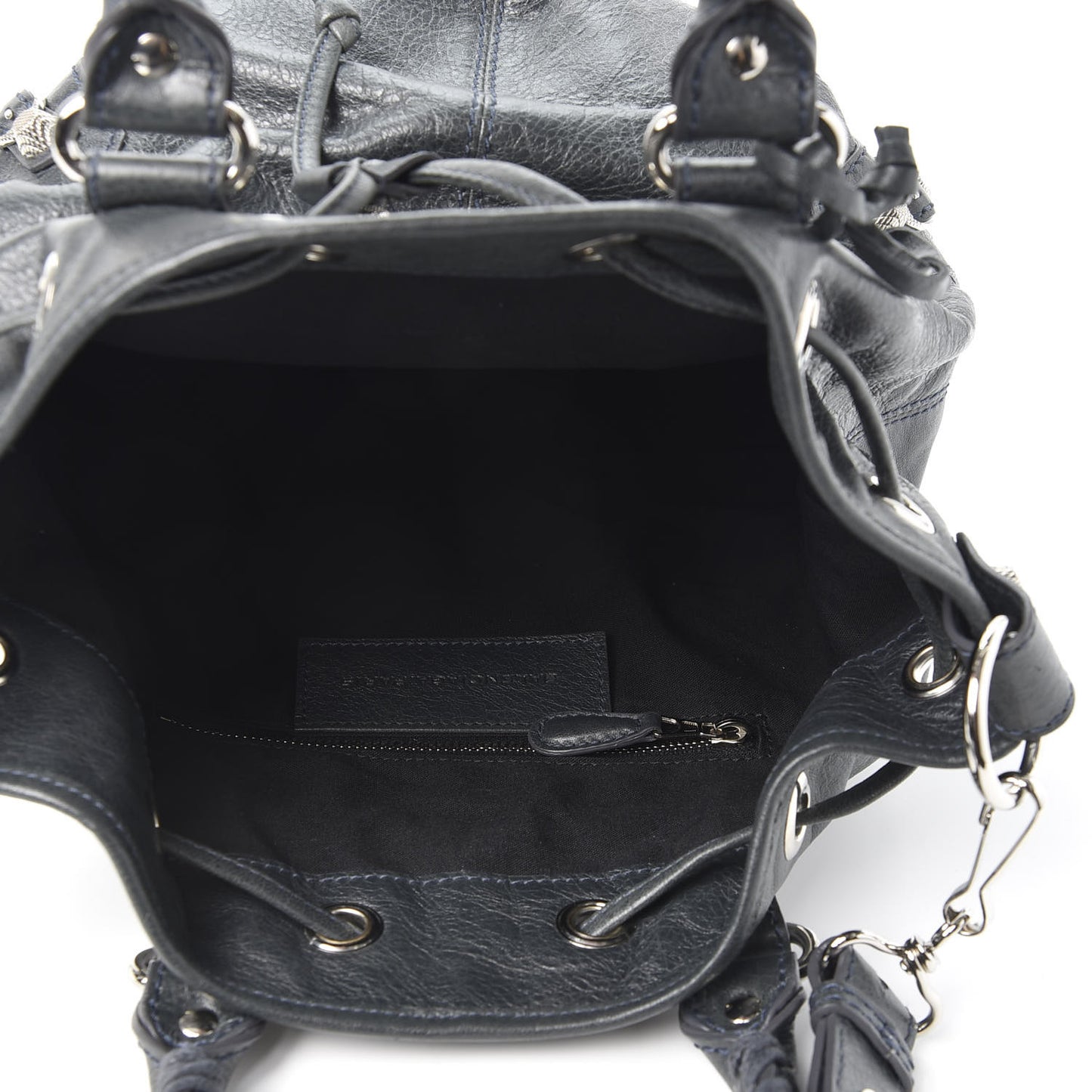 Agneau Giant 12 Silver Hardware Mini Pompon Anthracite