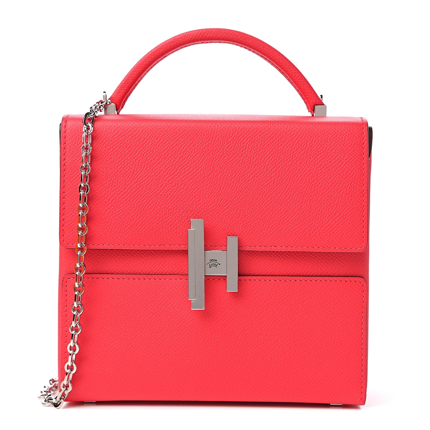 Epsom Cinhetic Boxy Top Handle Bag Rose Extreme
