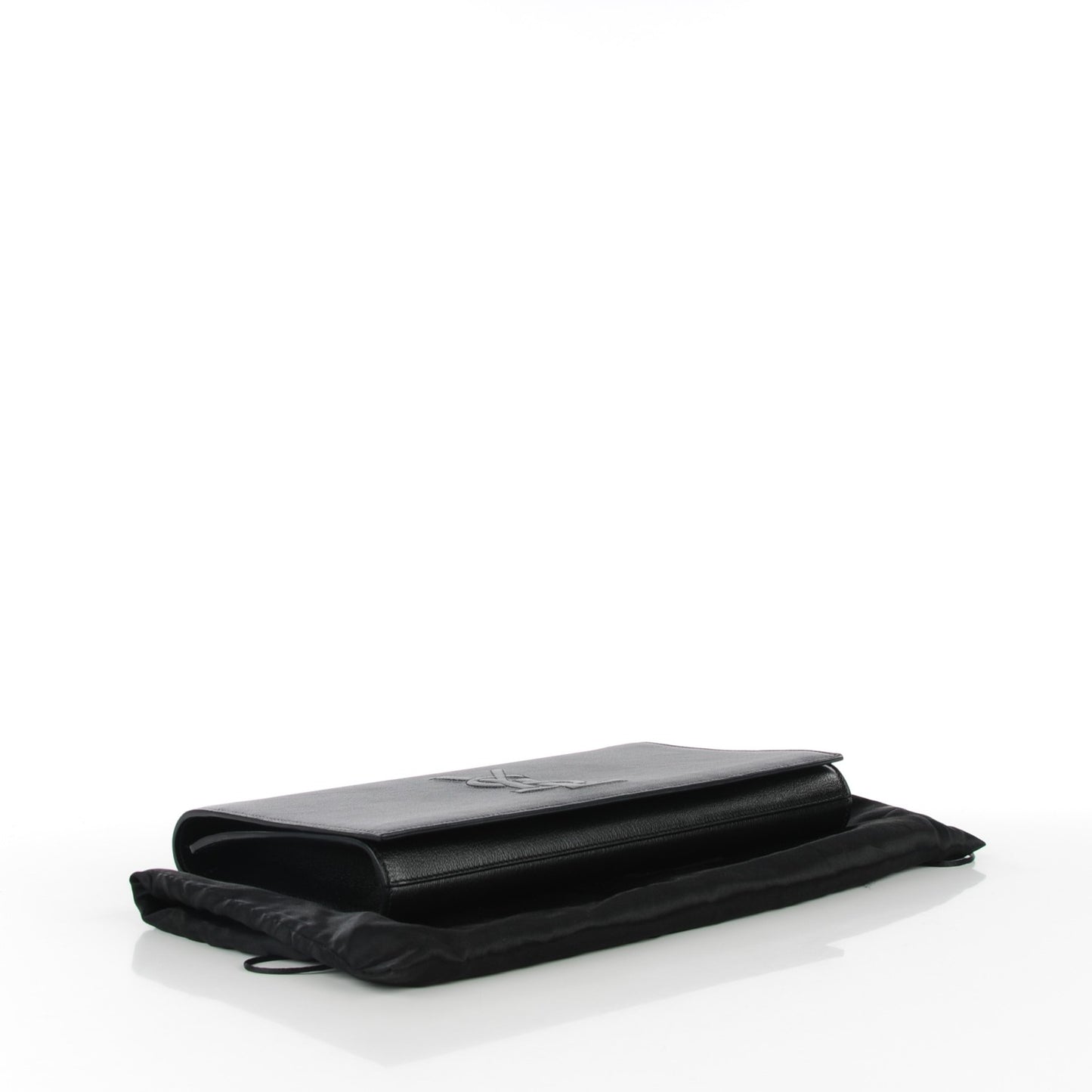 Calfskin Monogram Large Belle De Jour Clutch Black