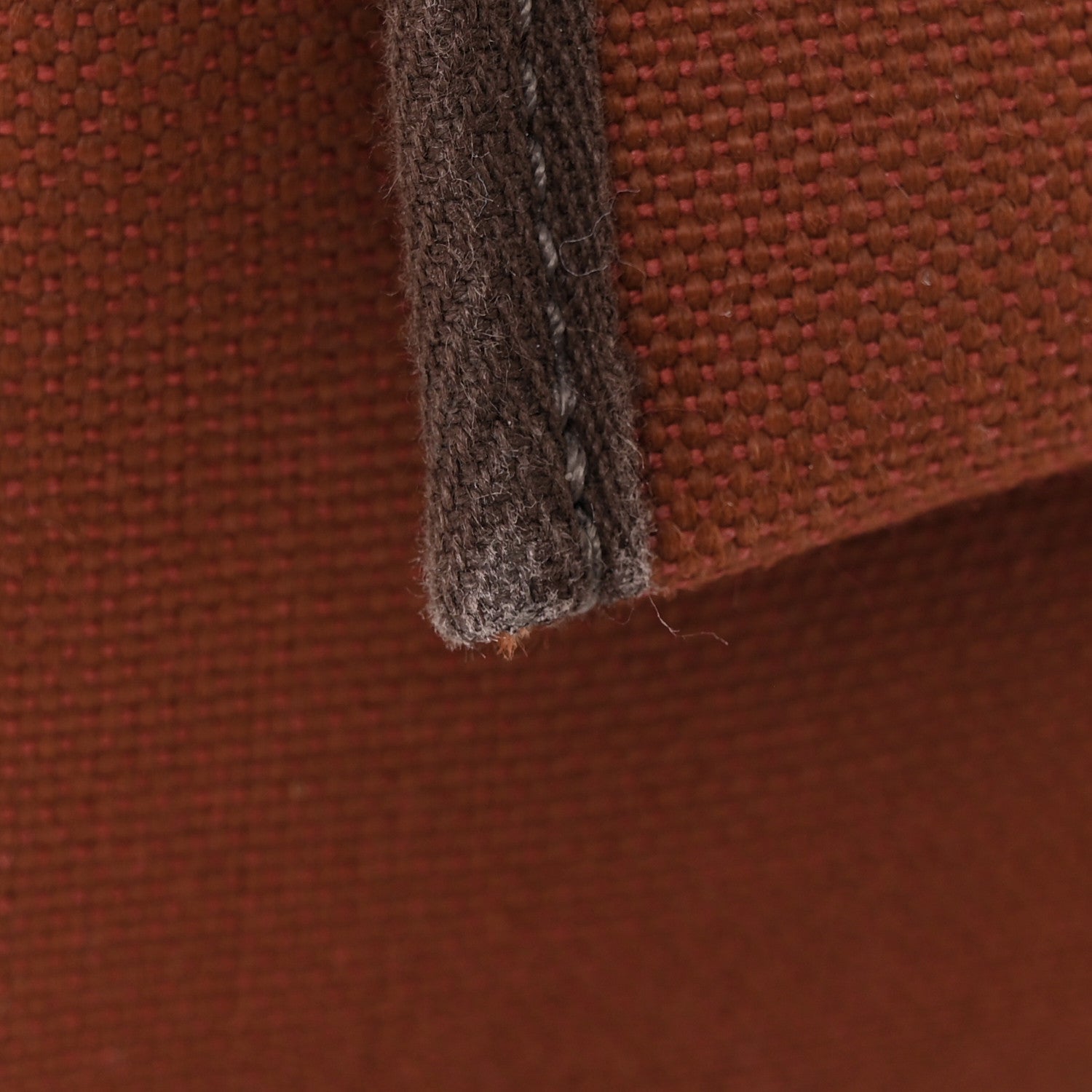 Hermes Vache Hunter Toile Herbag Zip Retourne 31 PM Rouge H Ebene 13 of 13