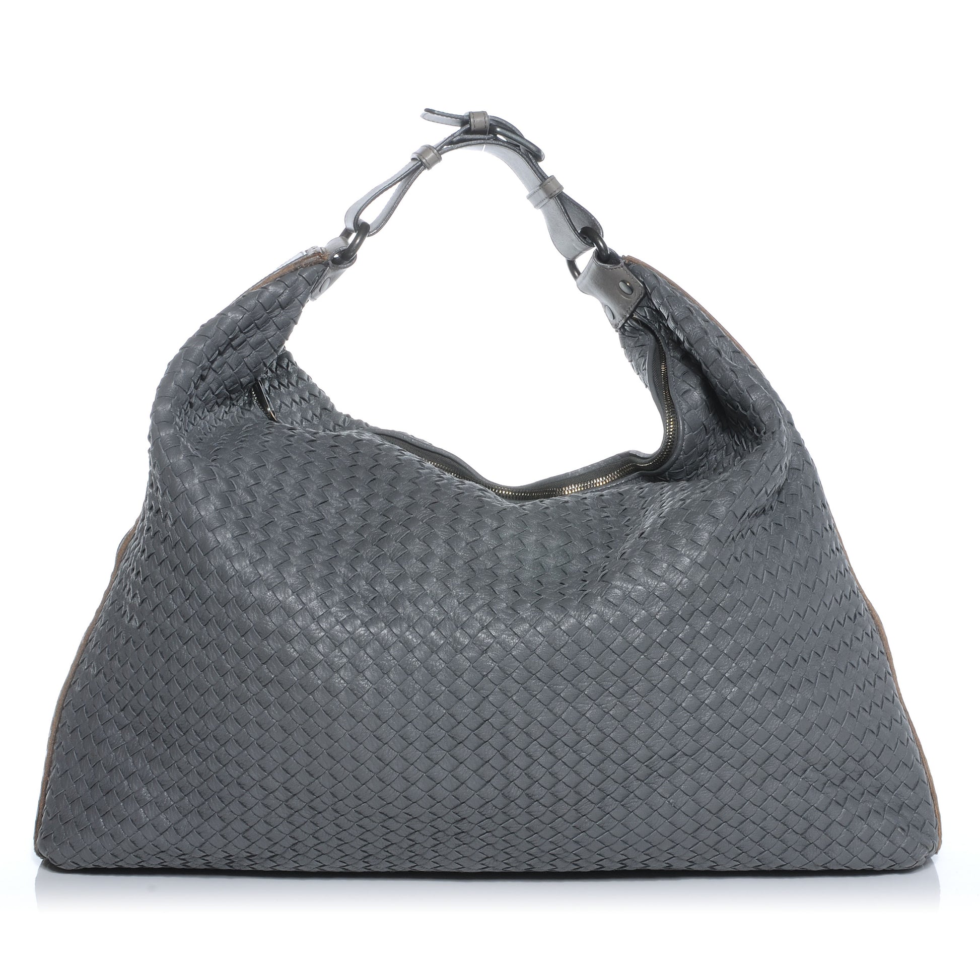 Bottega Veneta Cervo Intrecciato Caiman Shoulder Bag 1 of 10